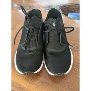 Steve Madden P-CANDOR Men's 9 Black Low-Top Sneakers Casual Lace-Up Athleisure